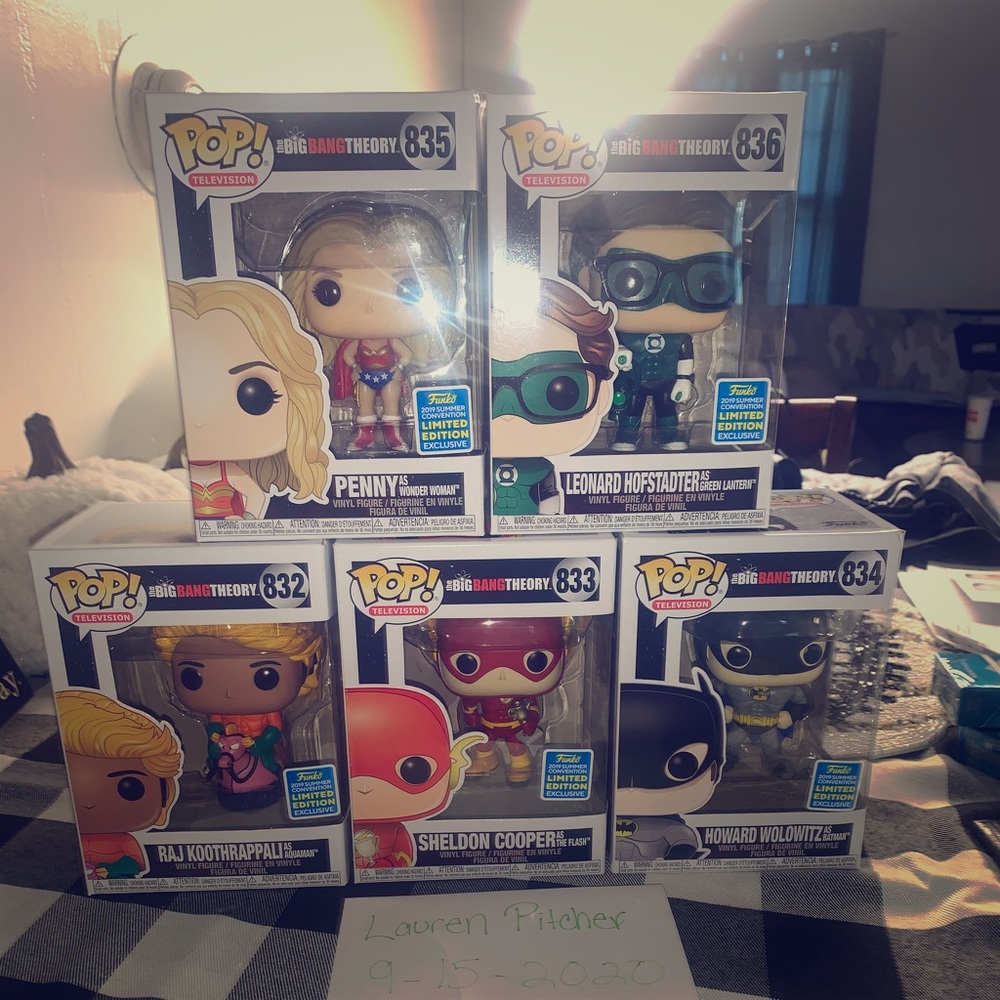 The Big Bang theory funko pop lot